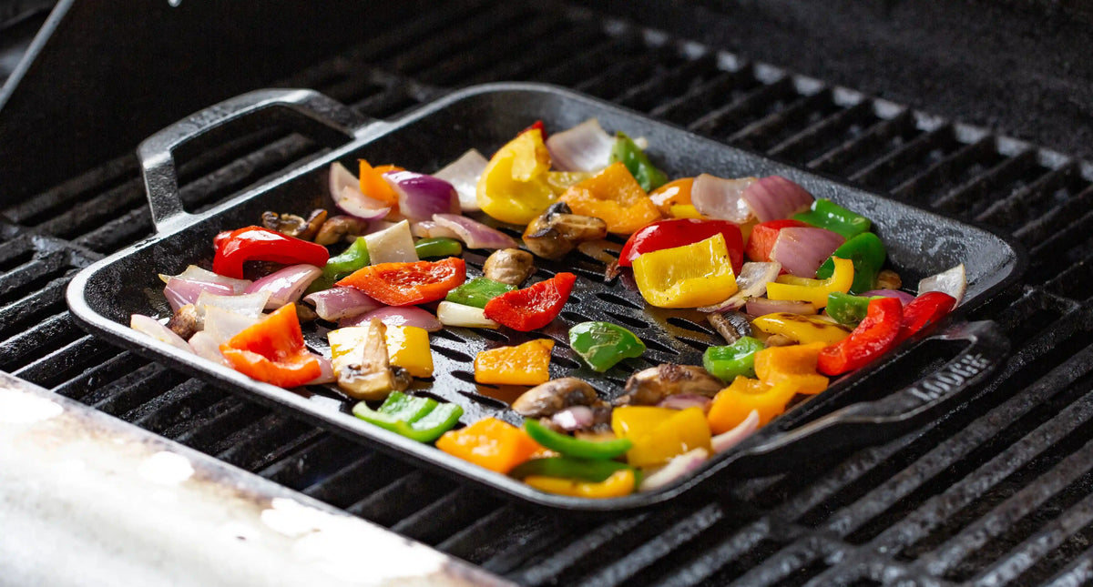 Chef Collection 11 Inch Cast Iron Square Grill Topper