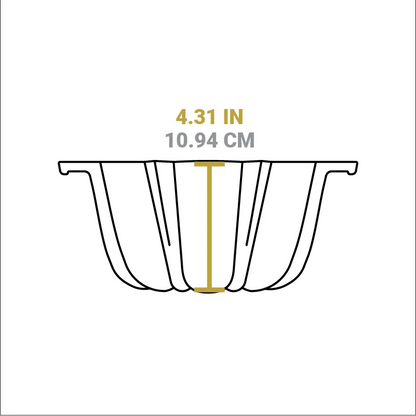 Seasoned Cast Iron Fluted Cake Pan