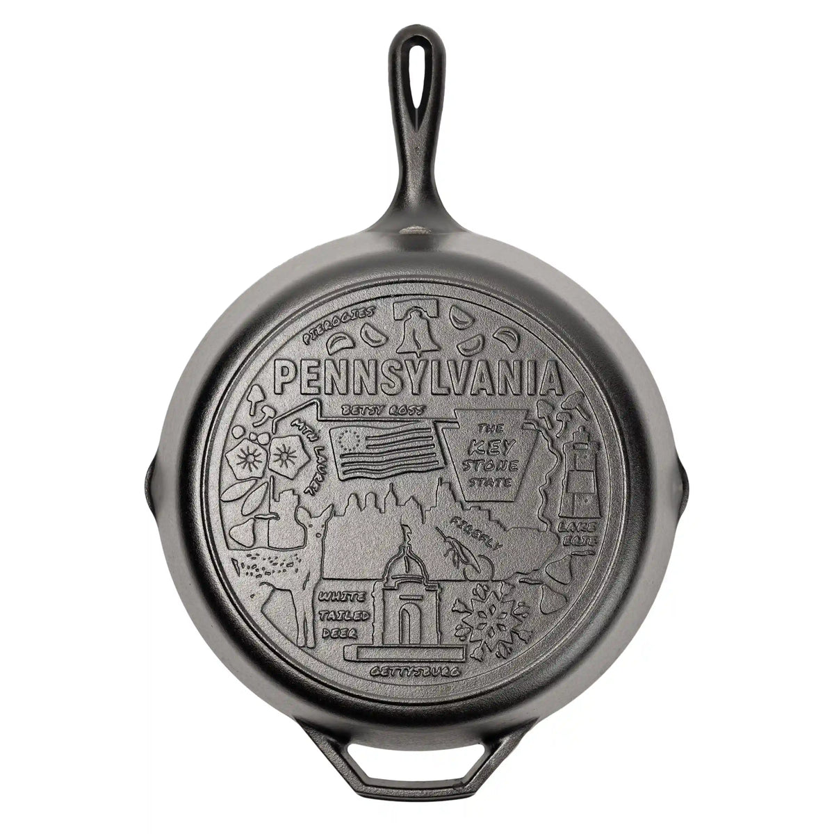 American Road Trip: 12 Inch Seasoned Cast Iron Skillet, Pennsylvania
