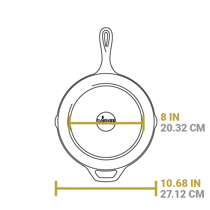 Essential Seasoned Cast Iron Skillet Set