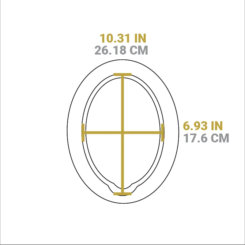 Color Oval Wood Underliners